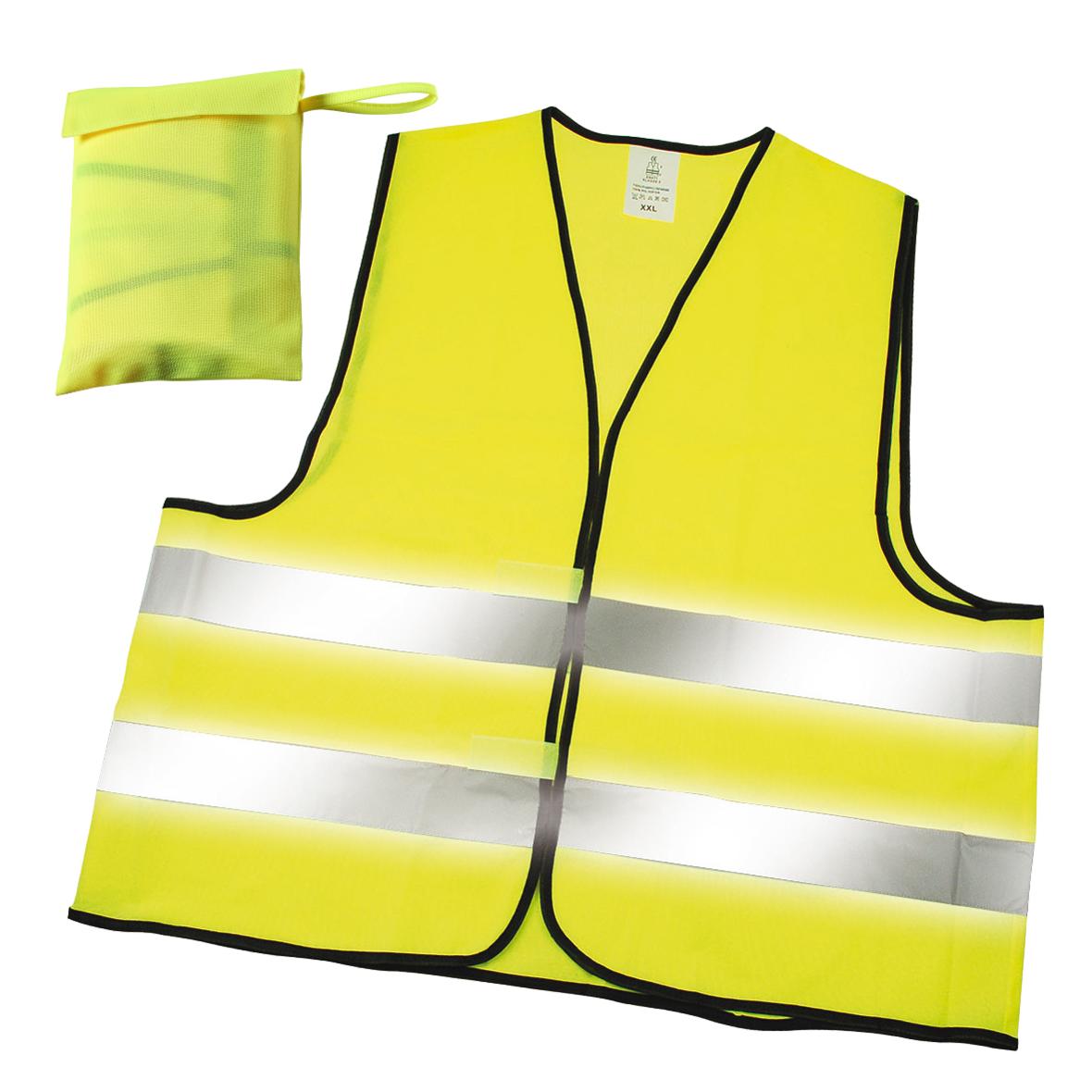 Gilet de sécurité Standard avec pochette, jaune-néon-09404104-00007
