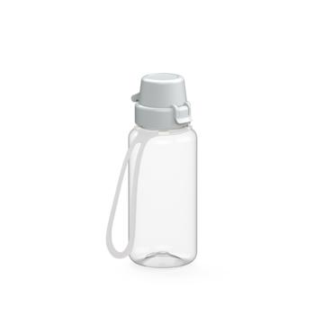 Drink bottle "School" clear-transparent incl. strap, 0.4 l