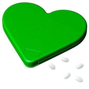 Distributeur de pastilles de menthe "Coeur"