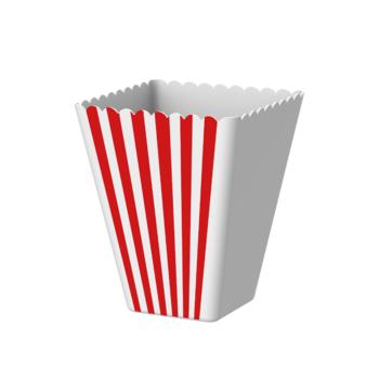 Popcorn bowl "Hollywood", with stripes