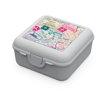 Lunch box "Cube" deluxe, with compartment divider