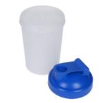 Shaker "Protein", malý, Průsvitná/Standardní modrá PP