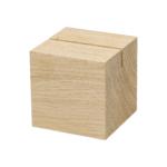 Dřevěný držák na menu "Cube", Přírodní