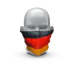 Víceúčelový šátek "Germany“, malý, Německé barvy