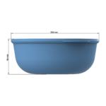 Food-Bowl "ToGo", 2,2 l, příjemná modrá/Transparentní