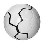 Fotbalový míč "Derby", Bílá/Černá