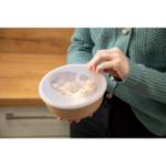 Food-Bowl "ToGo", 1,0 l, 1K víko, rafinovaná červená/Transparentní mléčná