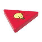 Magnet "Trojúhelník", Standardní červená