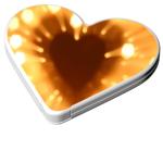 Zásobník na bonbóny "Srdce", Standardní oranžová