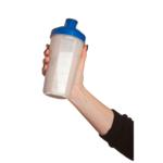 Shaker "Protein", 0,6 l, Černá/Průsvitná šedá