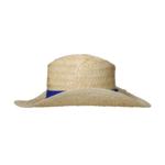 Slaměný klobouk "Texas", Přírodní/Modrá