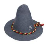 Plstěný klobouk "Seppel", Šedá/Německé barvy