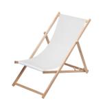 Plážová židle "Chillout", Přírodní/Bílá